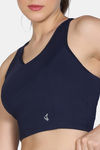 Zelocity  Medium Impact Quick Dry Sports Bra - Naval Academy — thumbnail 5